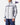 Grey sailing jacket with navy stripes, modelled with matching navy trousers, British Yachting Awards 2024 badge visible.