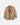 Beige waterproof jacket with orange quilted lining, displayed open on a white background.
