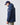 Back view of man wearing navy men’s waterproof jacket with hood and embroidered Henri-Lloyd logo.