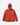 Front view of hooded jacket laid flat, showcasing zip closure, chest logo, and large front pockets.