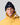 Navy ribbed beanie styled with bright yellow sailing jacket.