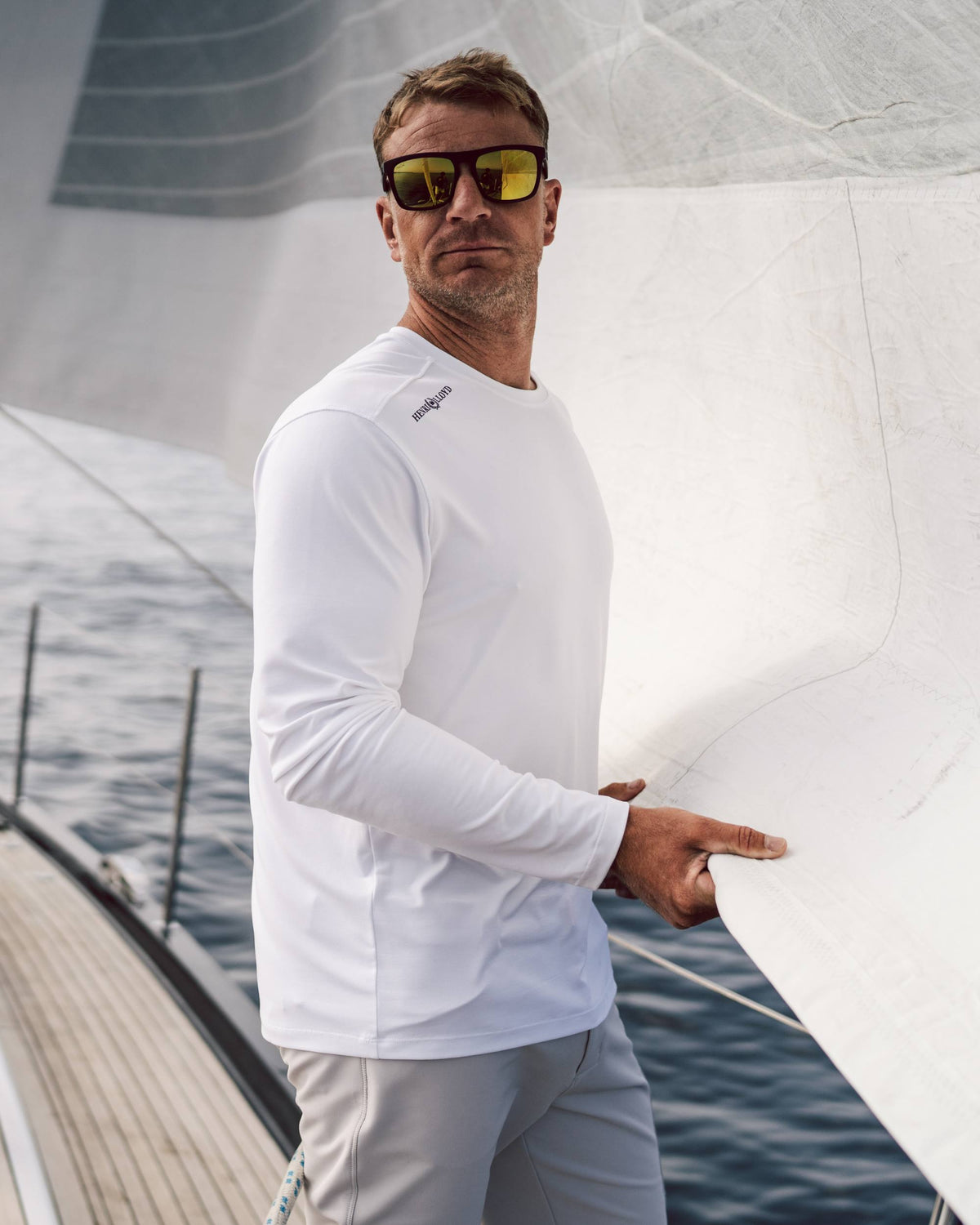Henri Lloyd Dri-fast T-shirt Med Lång ärm L Man