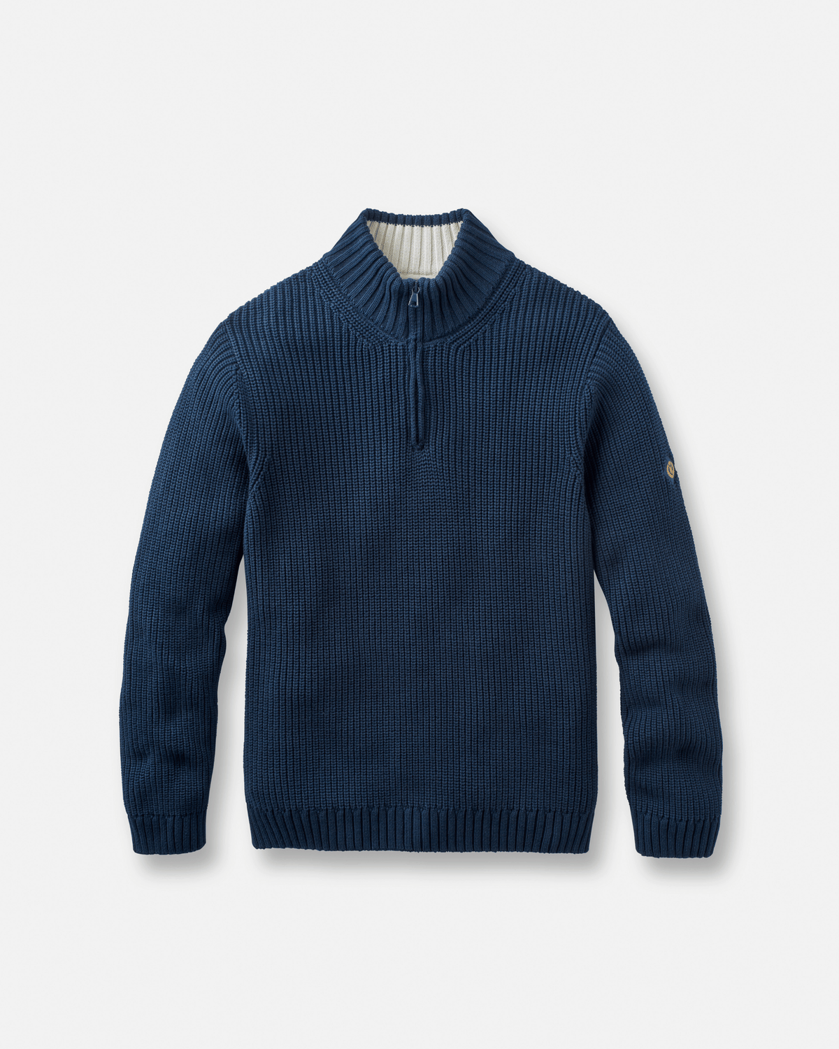 Golant Quarter Zip Ribbed Knit - Navy Blue – Henri-Lloyd