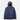 Blue waterproof sailing jacket with hood and front zip, shown on white background.