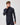 Mens Seamless Merino Long Sleeve Hood - Black, sailing and marine top, hood detail.