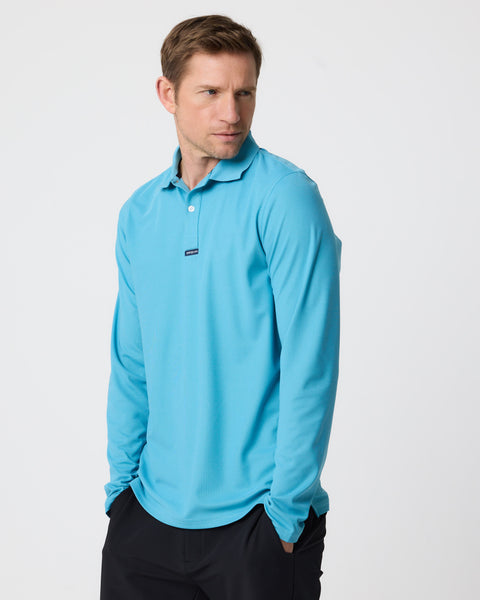 Men's Dri-Fast LS Polo - Caribbean Sea – Henri-Lloyd