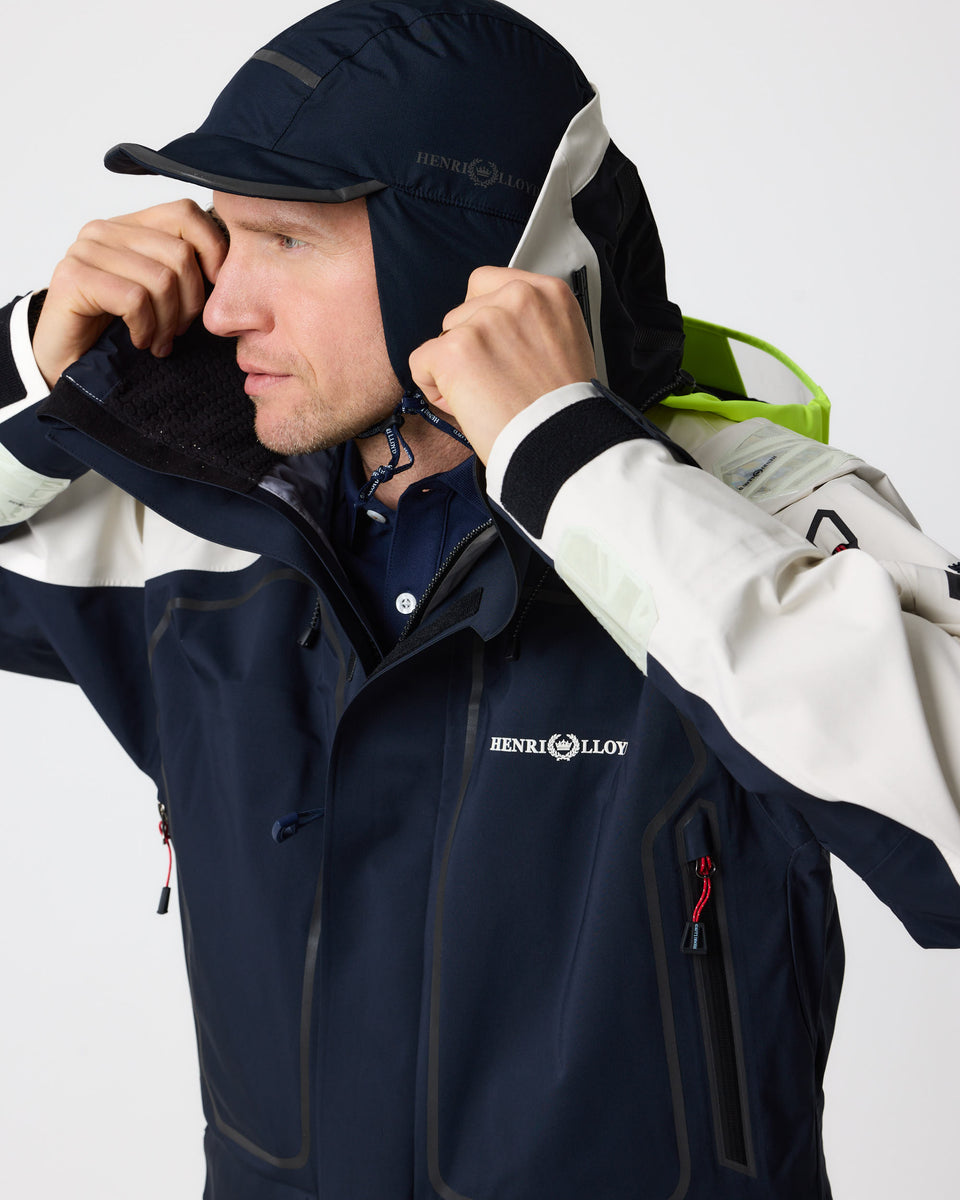 Ocean Line Jacket Men's Ocean Pro Jacket - Navy Black/Off White – Henri-Lloyd