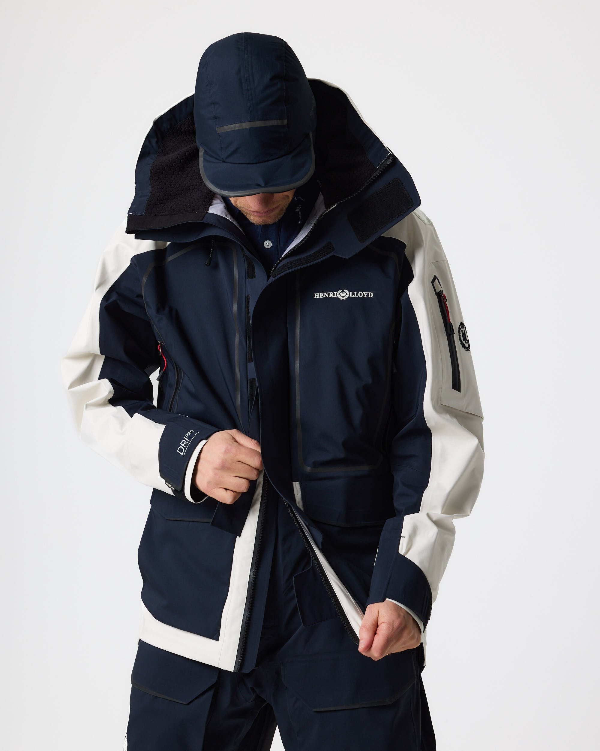 Ocean Line Jacket Men's Ocean Pro Jacket - Navy Black/Off White – Henri-Lloyd