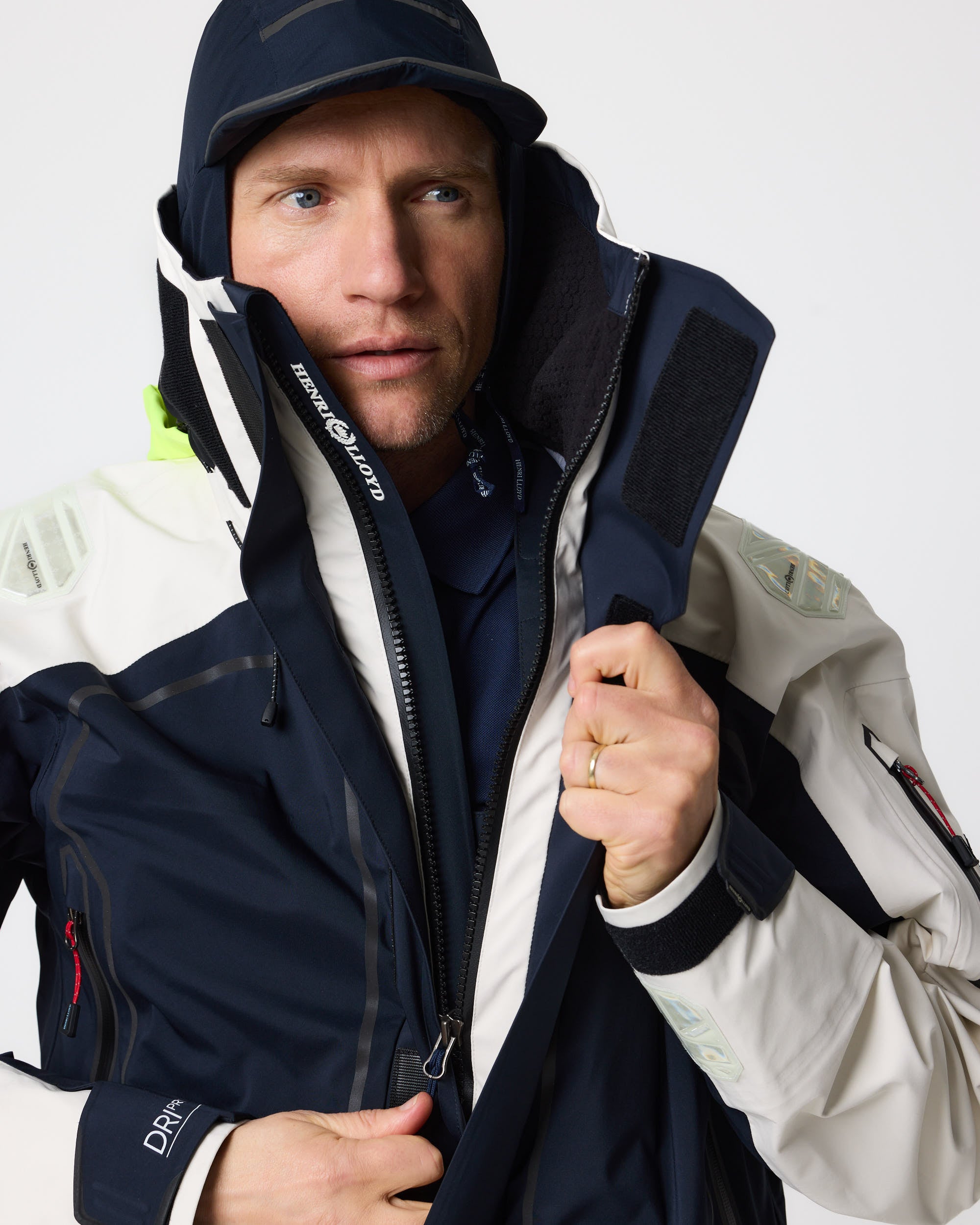 Ocean Line Jacket Men's Ocean Pro Jacket - Navy Black/Off White – Henri-Lloyd