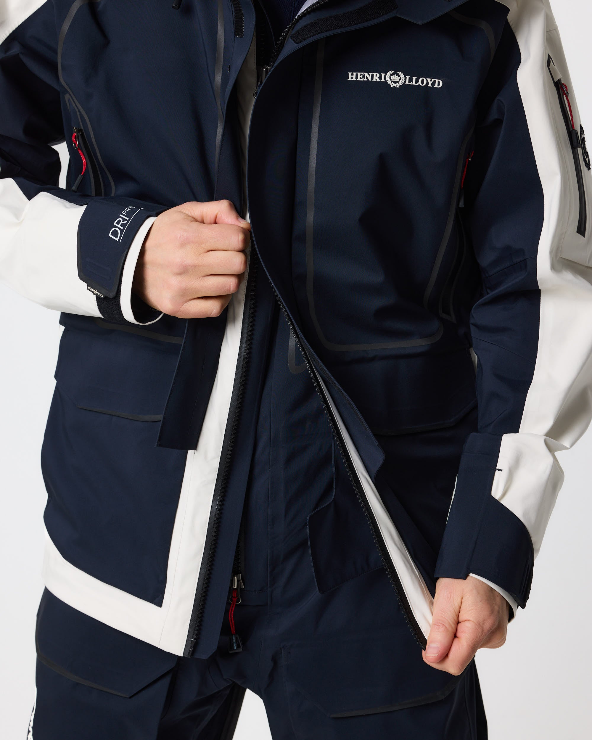 Ocean Line Jacket Men's Ocean Pro Jacket - Navy Black/Off White – Henri-Lloyd