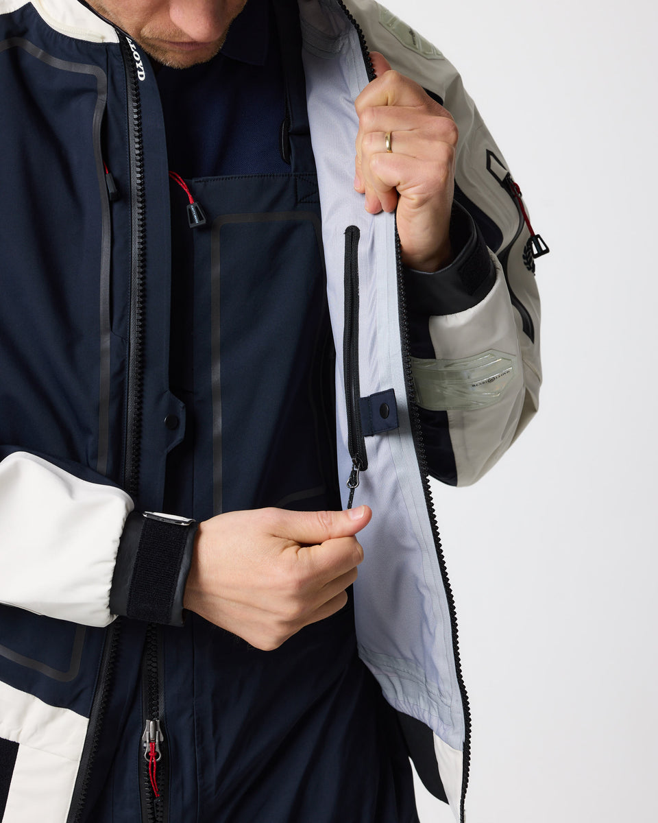 Ocean Pro Full Zip Smock - Navy Black/Off White – Henri-Lloyd