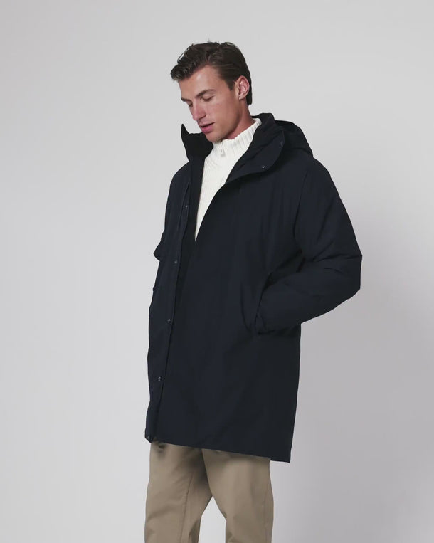 Explorer Waterproof Insulated Parka – Navy Black | Henri-Lloyd